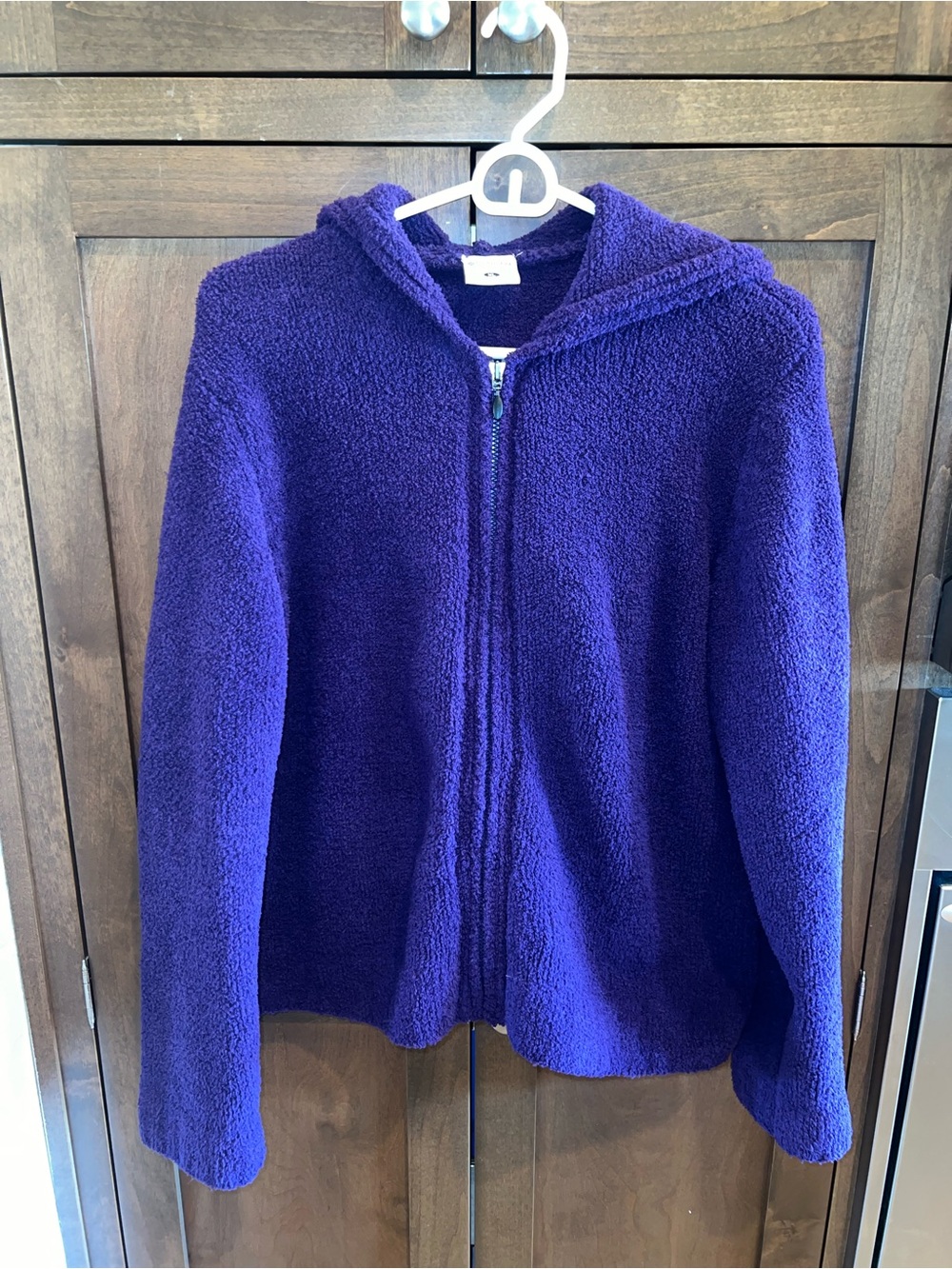 Columbia Purple Fuzzy Teddy Jacket Zip Up Hoodie XL Gorpcore Cozy